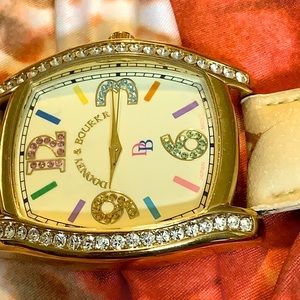 Vintage 6-7”Dooney and Bourke Crystal watch